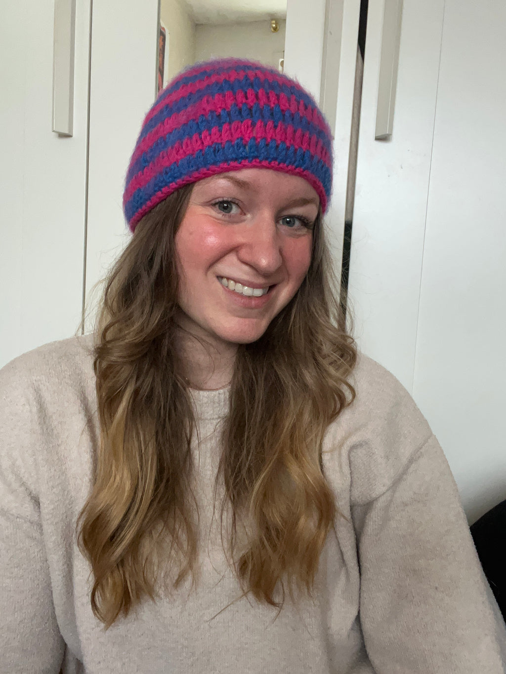 Bonnet "brush" en mohair