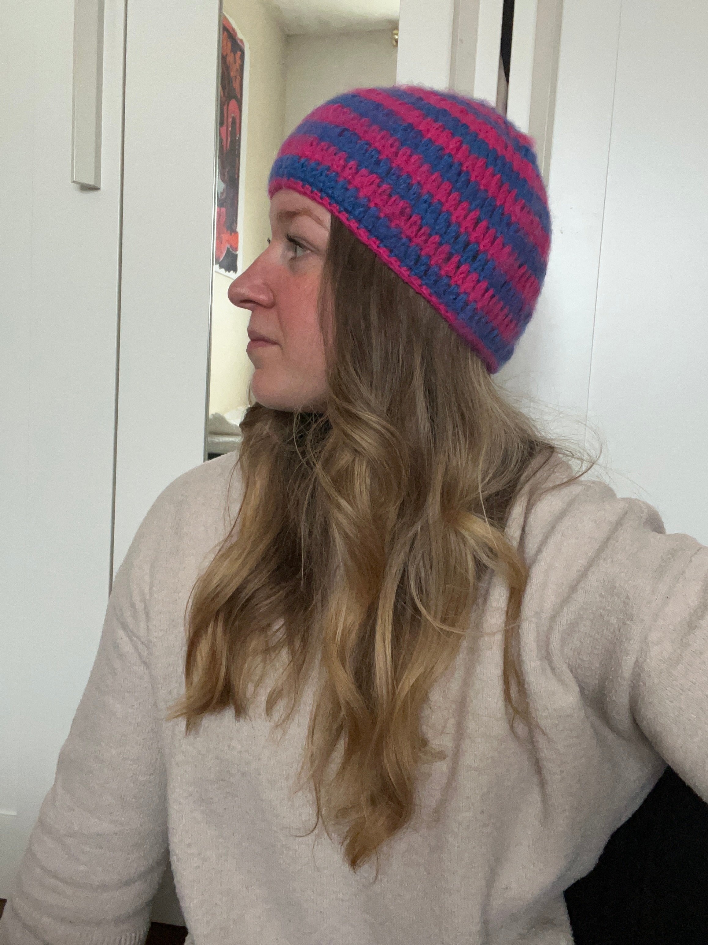 Bonnet "brush" en mohair