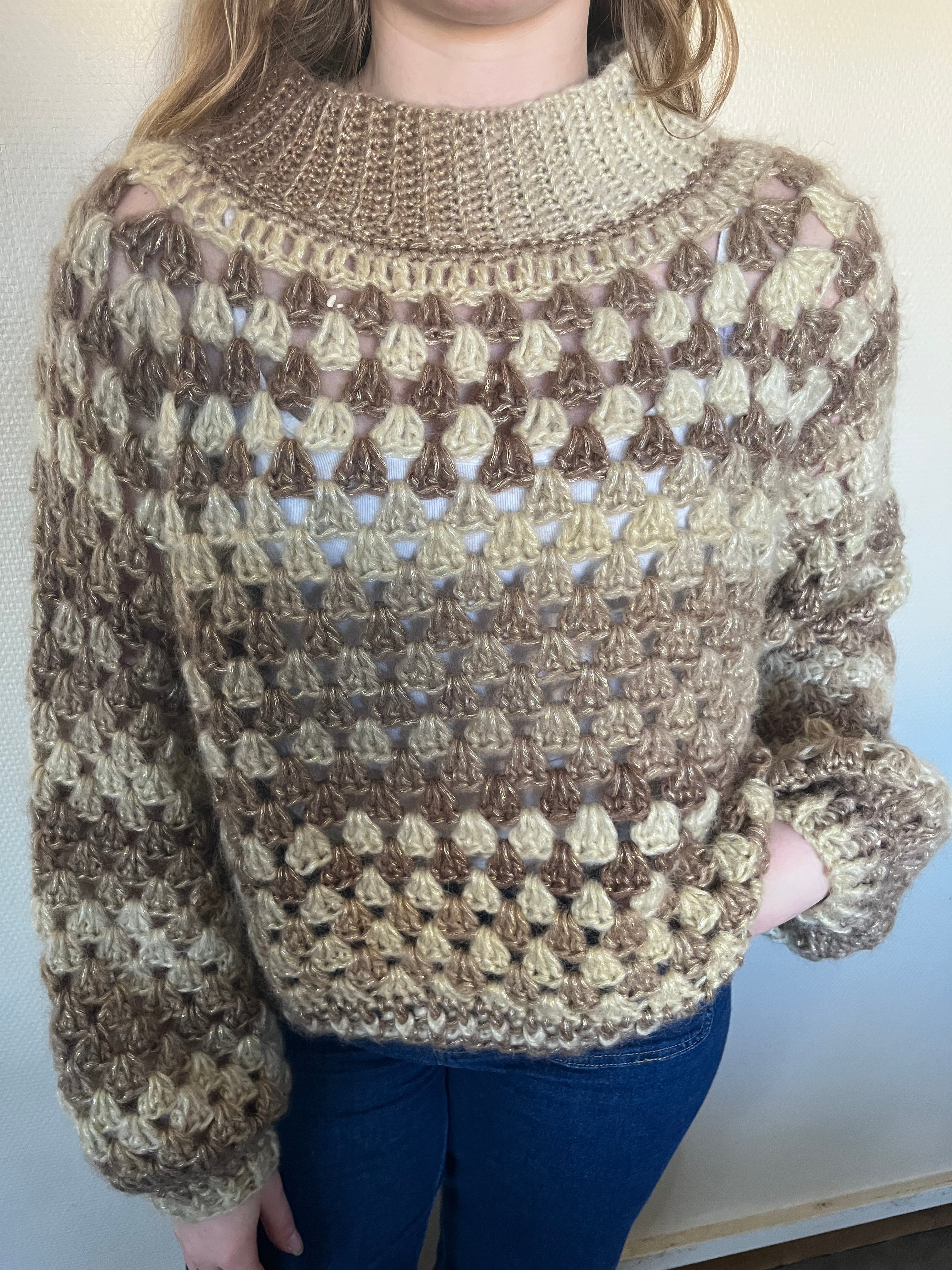 Pull brillant oversize