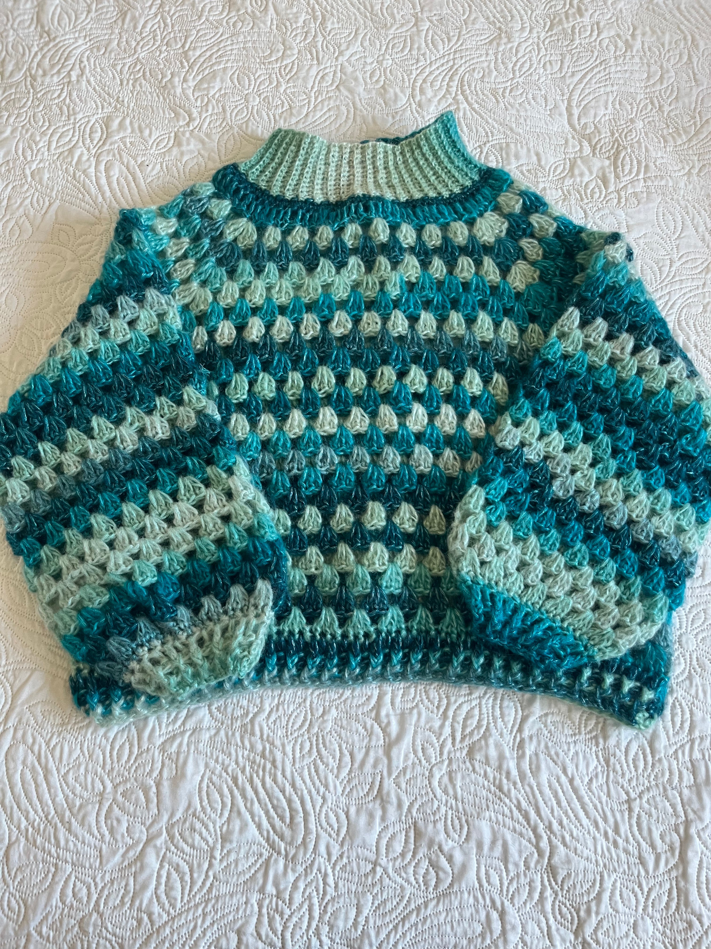 Pull brillant oversize