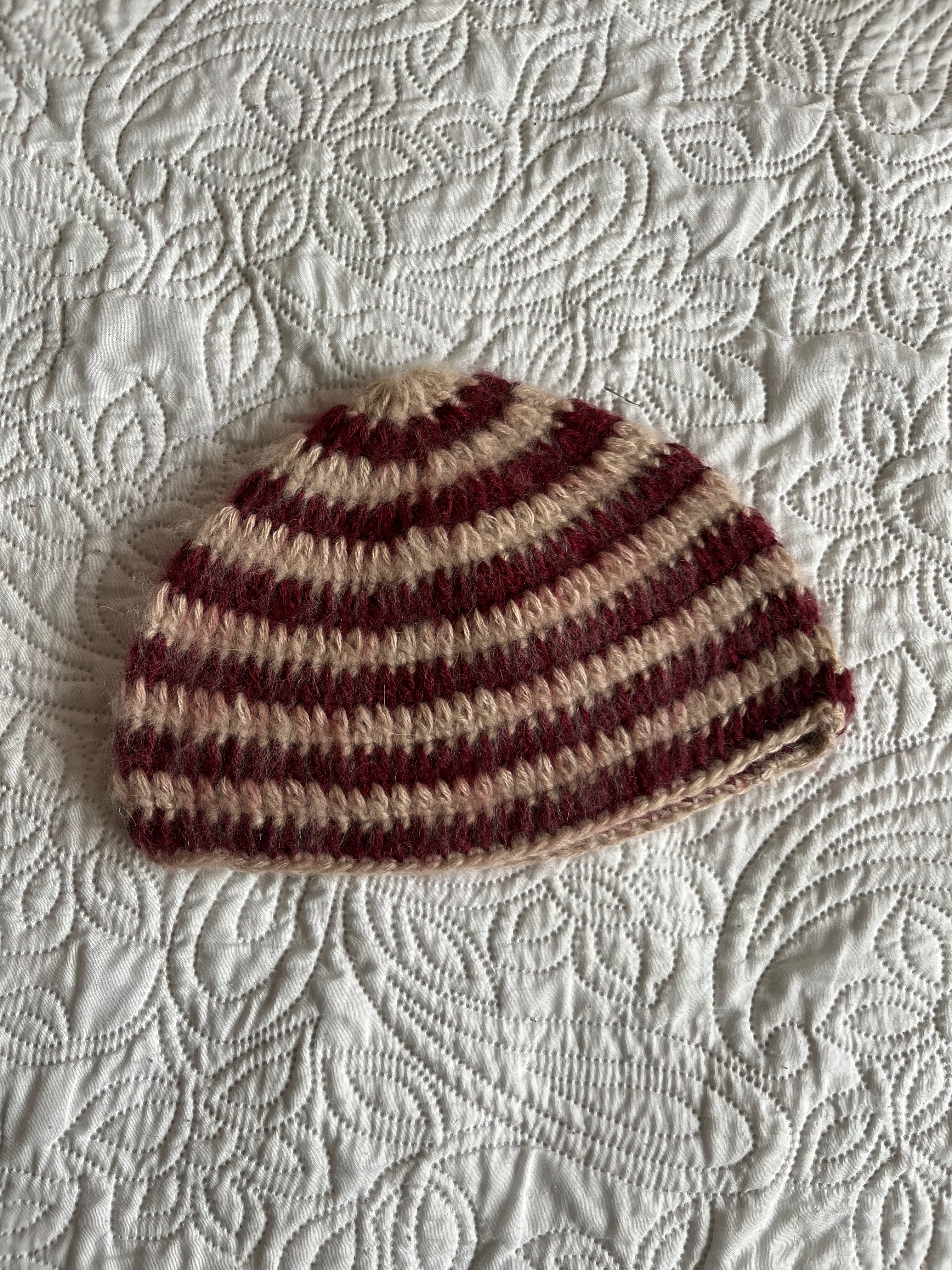 Bonnet "brush" en mohair