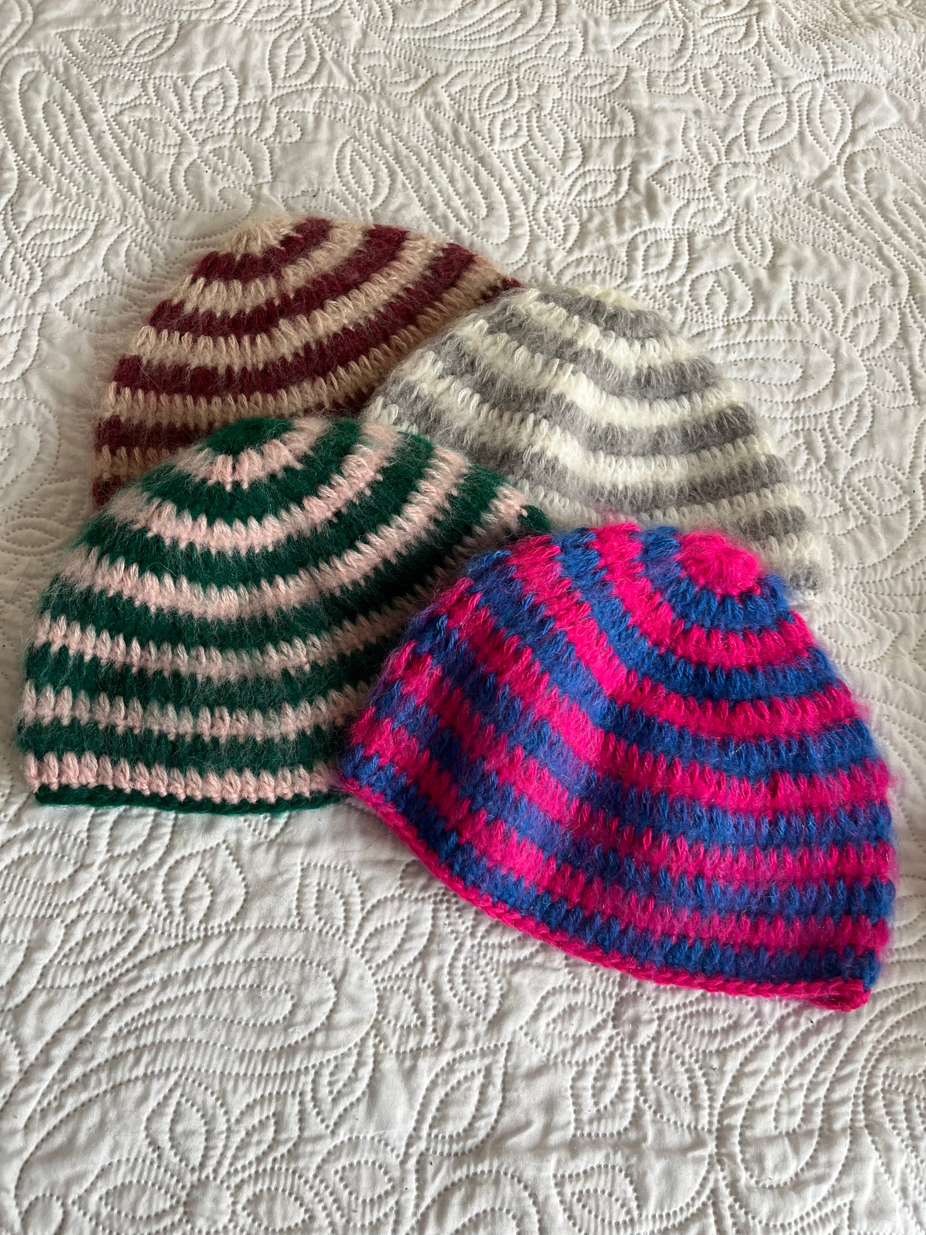 Bonnet "brush" en mohair