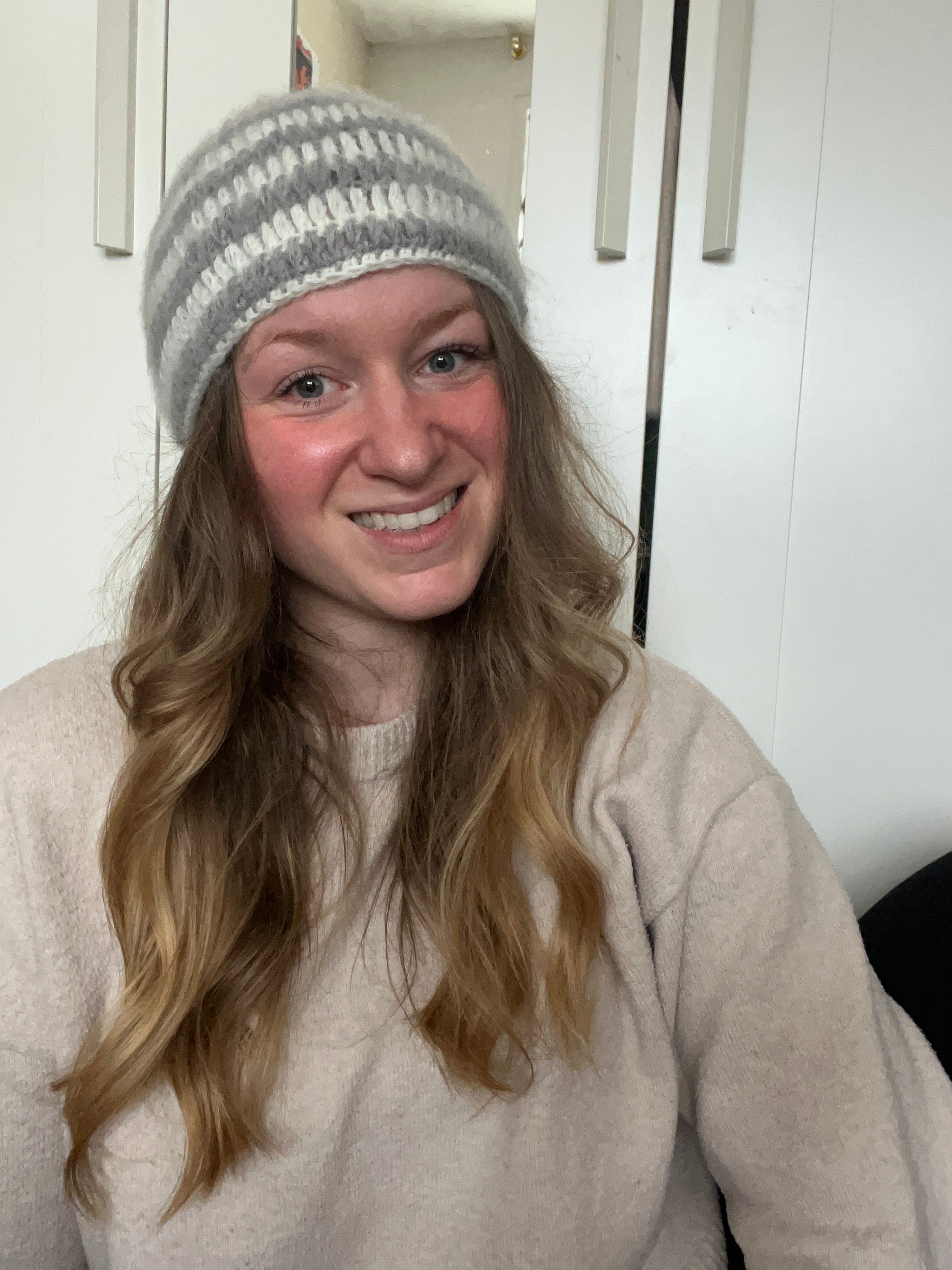 Bonnet "brush" en mohair