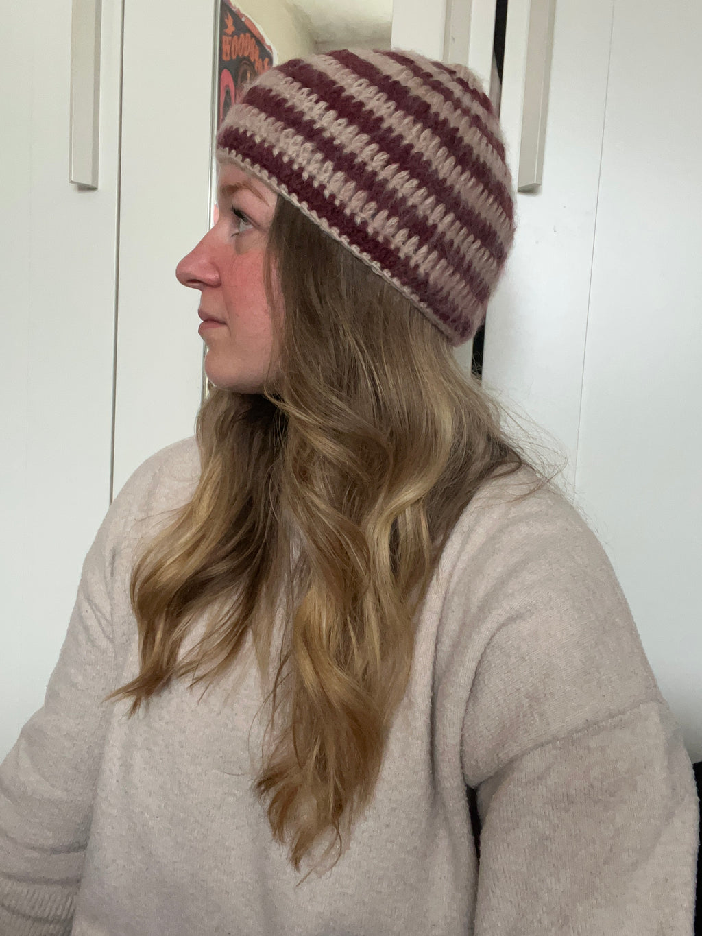 Bonnet "brush" en mohair