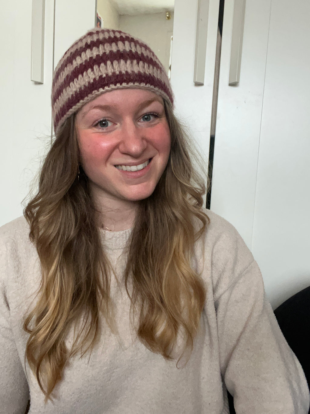Bonnet "brush" en mohair