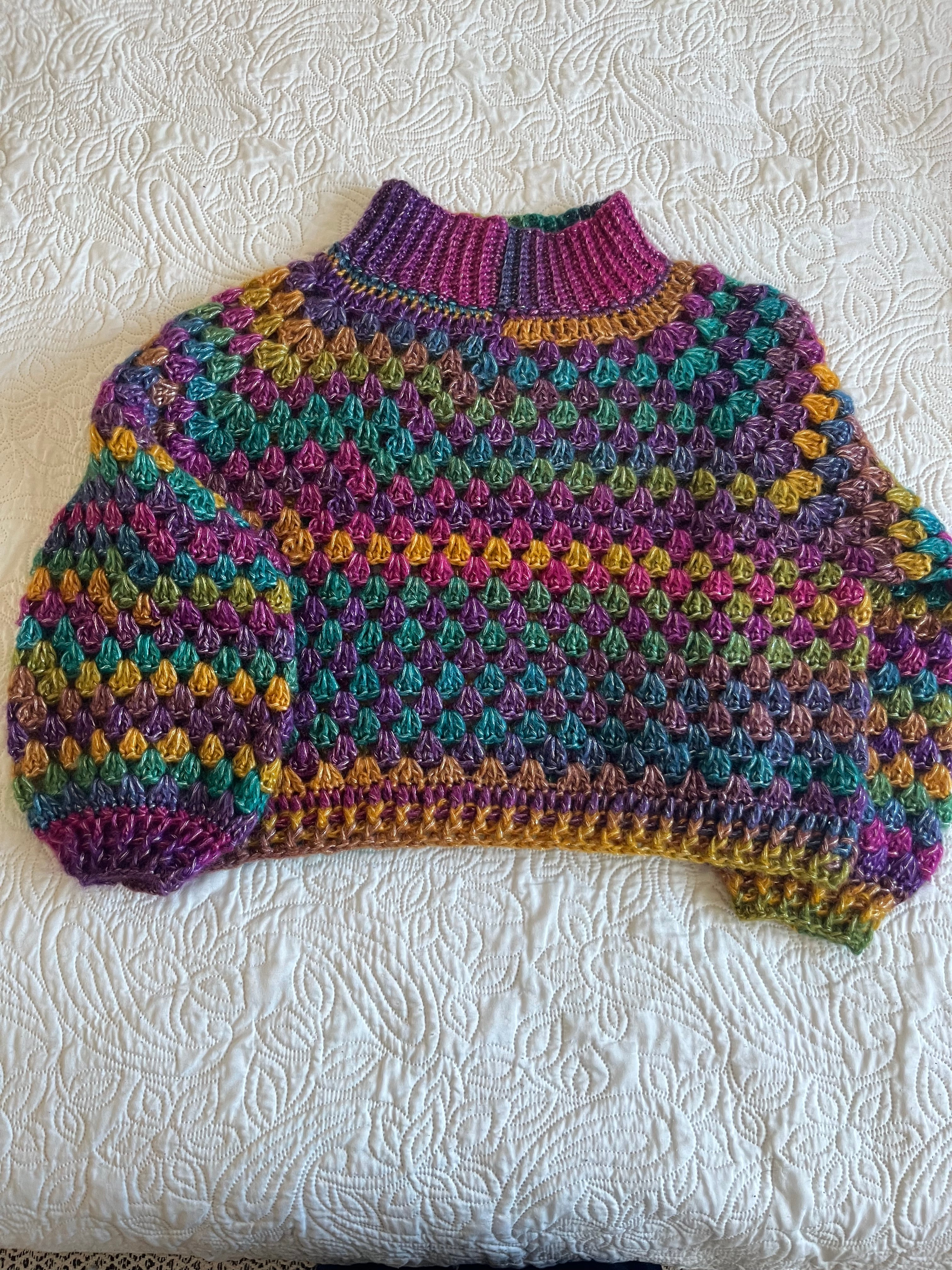 Pull brillant oversize