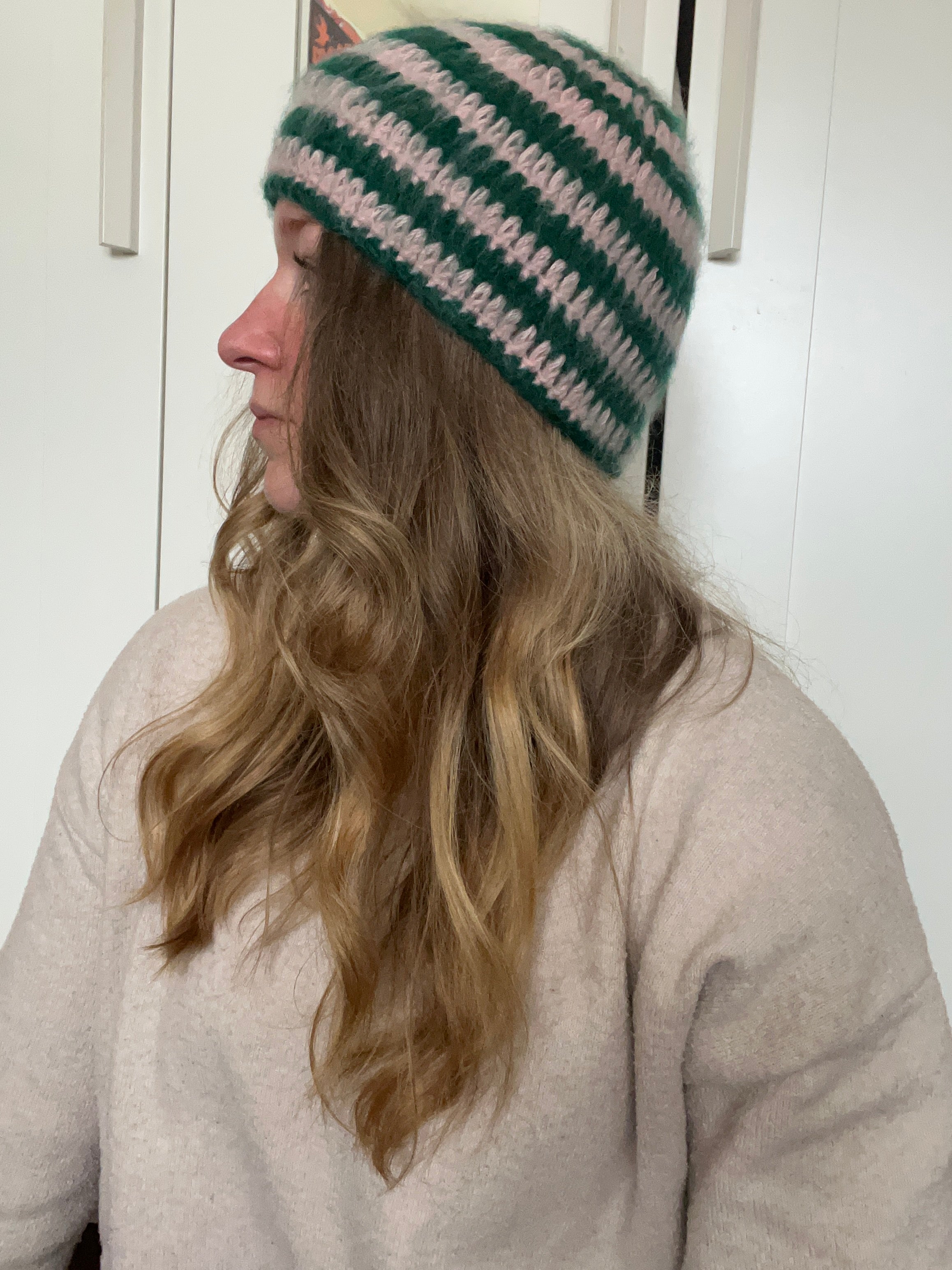 Bonnet "brush" en mohair